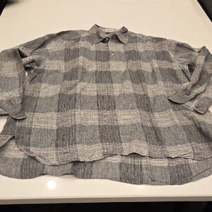 Giorgio Armani Gray Casual Button Down Shirt
